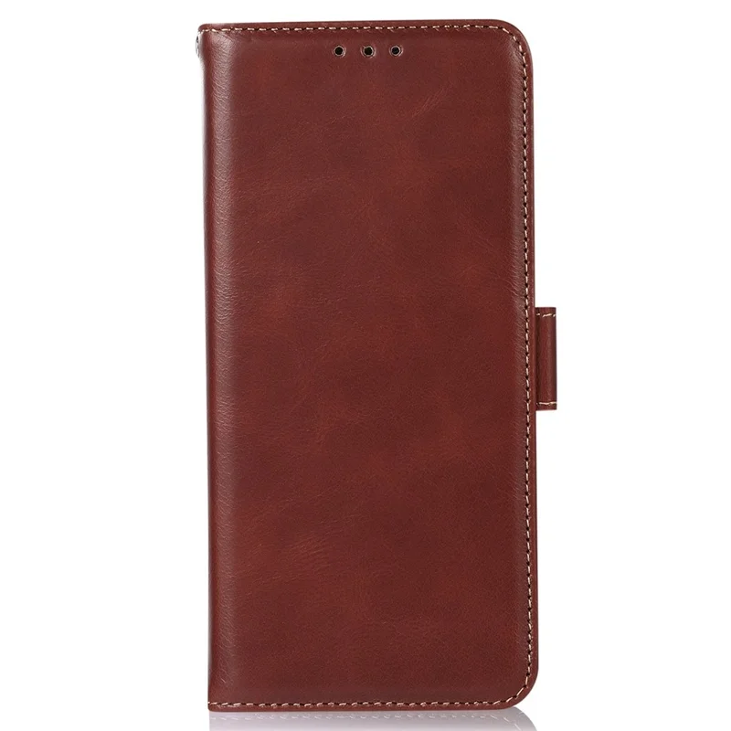 For Xiaomi 17 Pro Max Case RFID Blocking Genuine Cow Leather Wallet Phone Cover - Brown