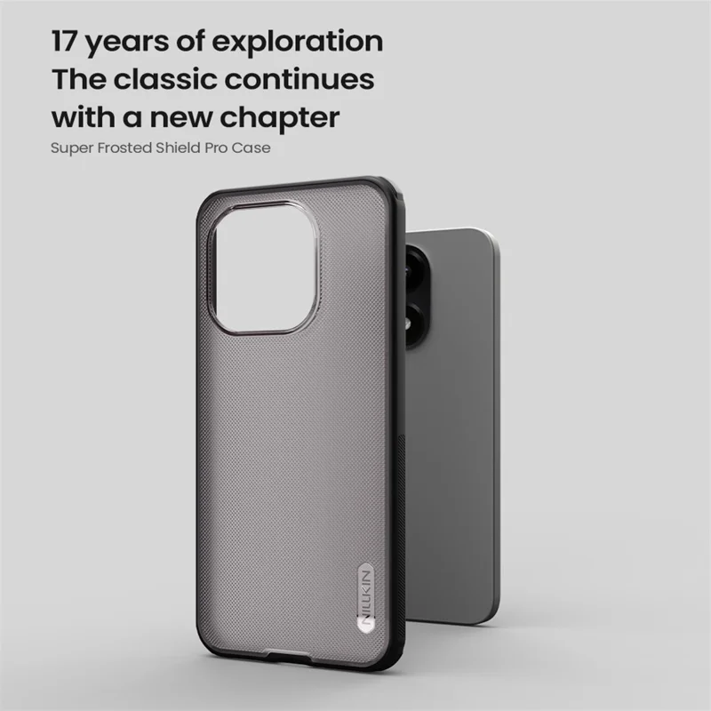 NILLKIN Super Frosted Shield Pro For Xiaomi 15T Case Matte PC TPU Clear Black Phone Back Cover