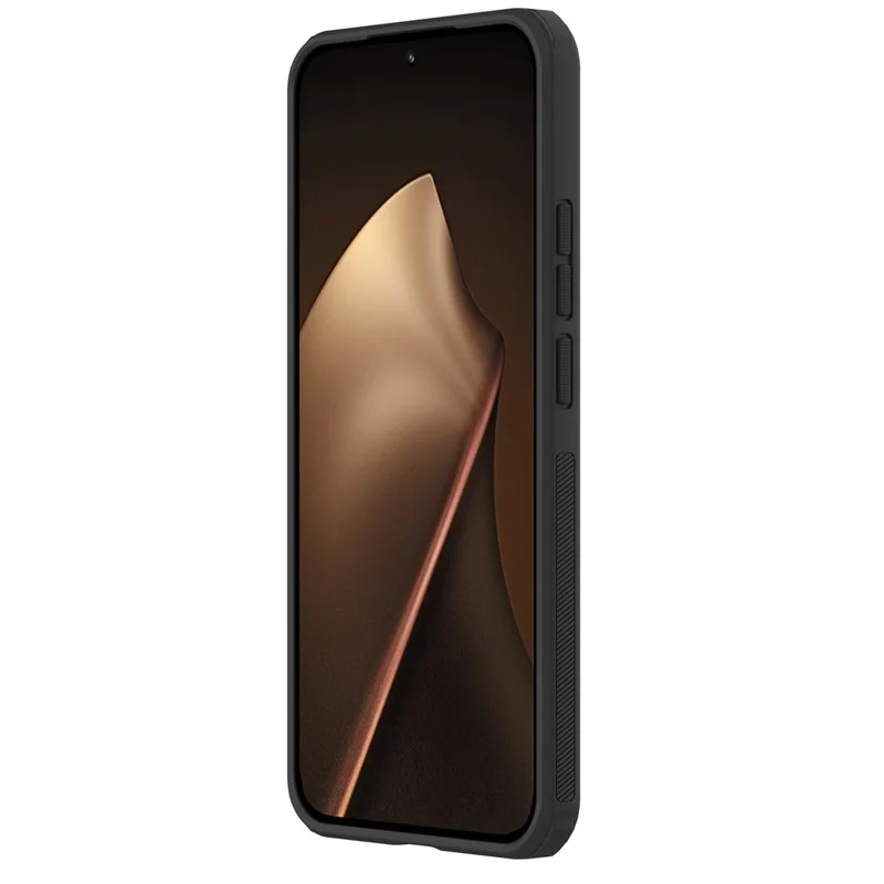 NILLKIN Super Frosted Shield Pro för Xiaomi 15T Magnetisk Hörskal PC + TPU Transparent Svart Mobilskal