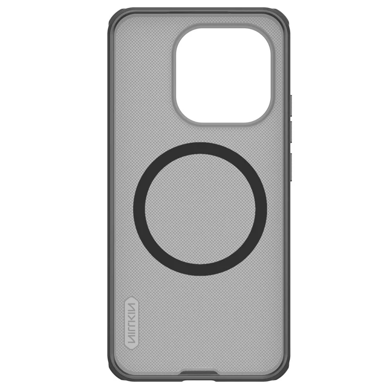NILLKIN Super Frosted Shield Pro för Xiaomi 15T Magnetisk Hörskal PC + TPU Transparent Svart Mobilskal