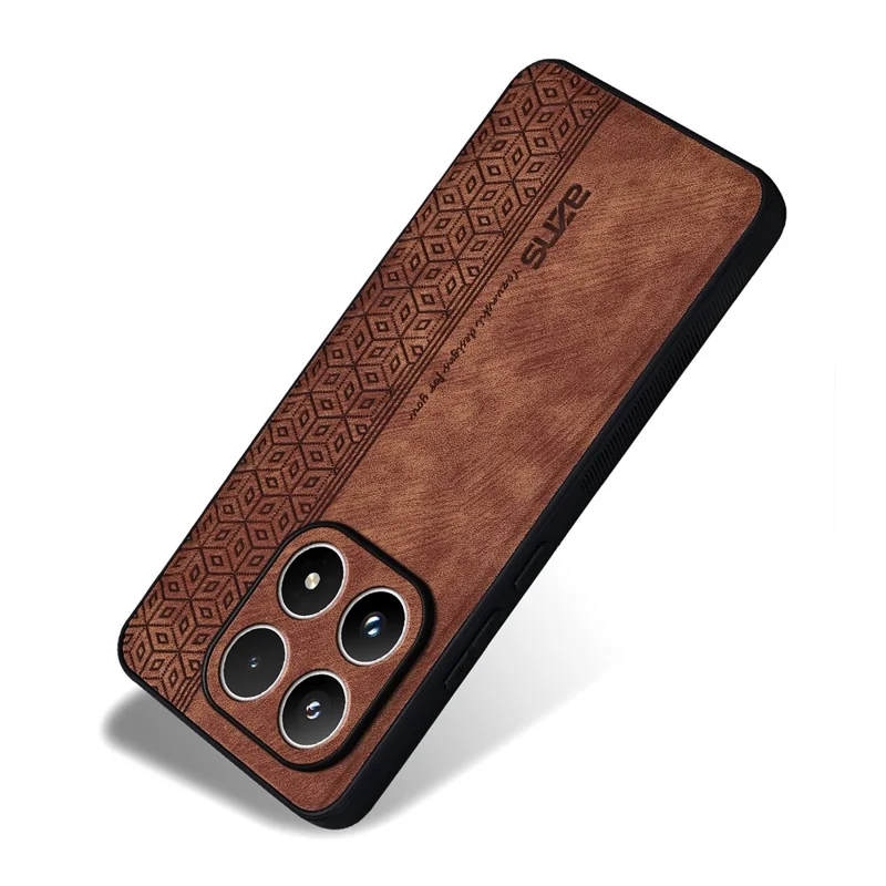 AZNS For Xiaomi 17 Case Protective PU Leather Covered TPU Phone Shell - Brown