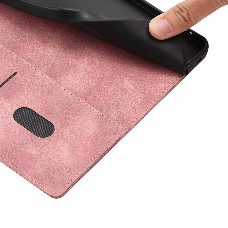 For Honor X8c 4G Flip Case Cherry Blossom Pattern Leather Wallet Stand Phone Cover with Wrist Strap - Pink