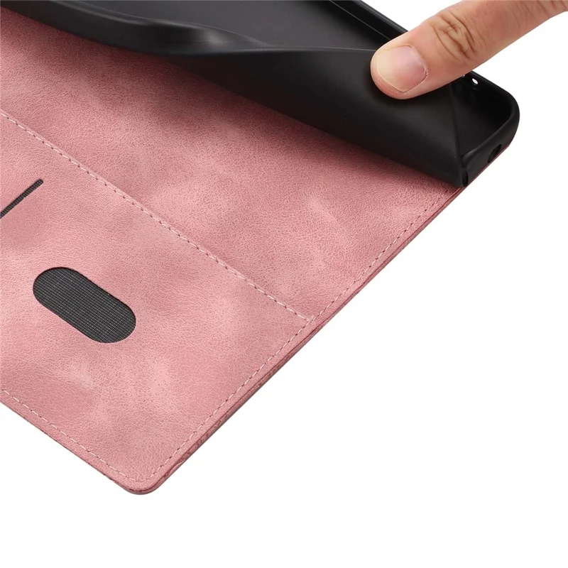 Étui à rabat pour Motorola Moto G05 4G / E15 4G Motif Fleur de Cerisier en Cuir avec Support de Portefeuille et Dragonne - Rose