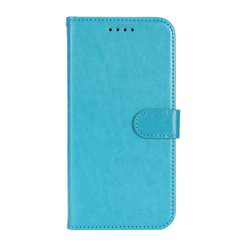 iPhone 17 Pro Hülle R61 Textur Leder-Flip-Handyhülle mit Handgelenkschlaufe - Blau