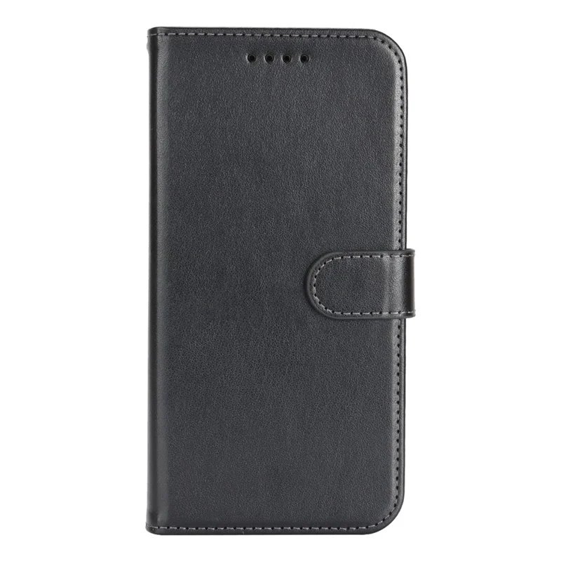 iPhone 17 Pro Max Hülle R61 Textur Leder Flip Handyhülle mit Handgelenkschlaufe - Schwarz