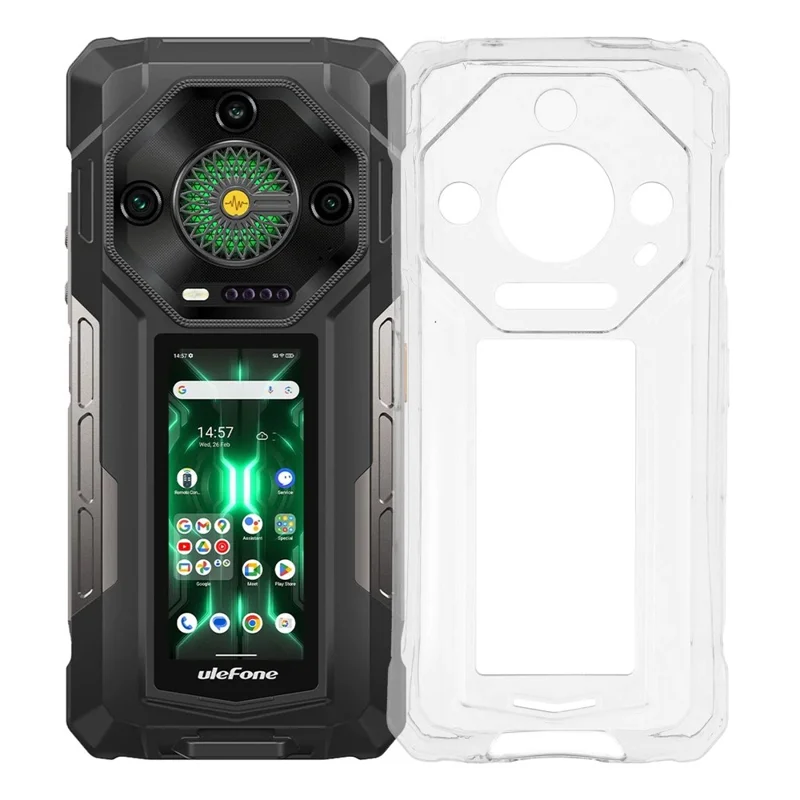 För Ulefone Armor 33 Pro skal Mjukt TPU Drop Protection Skal - Transparent