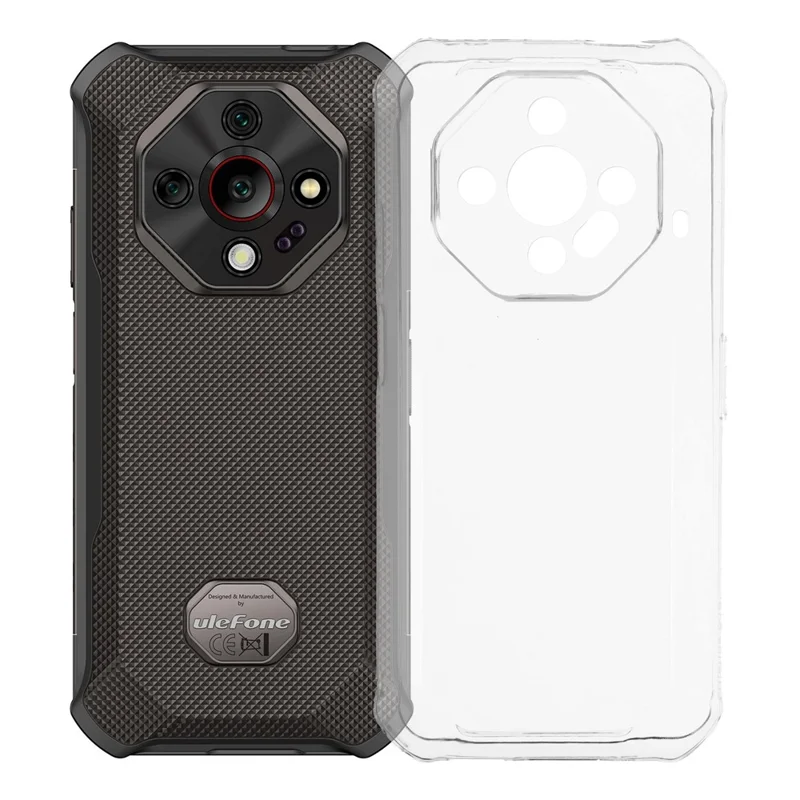 For Ulefone Armor X16 Case Soft TPU Drop Protection Phone Cover - Transparent