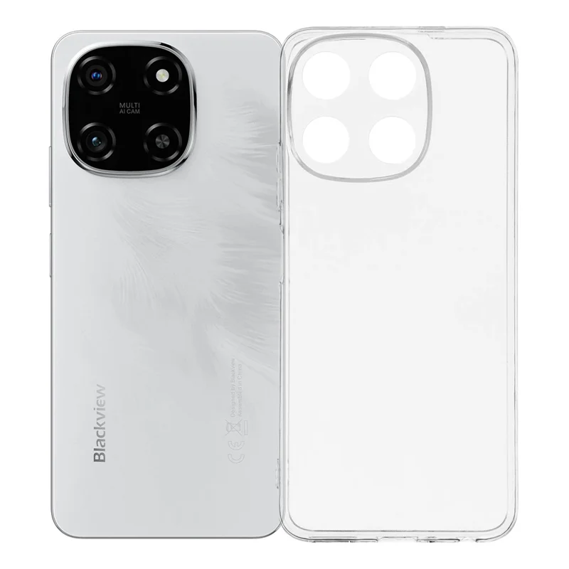 Blackview Color 6 Hülle Weiche TPU Fallschutz Handyhülle - Transparent