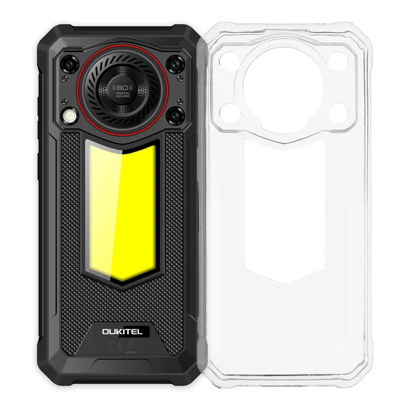 For Oukitel WP53 / WP53 Pro / WP53 S Case Soft TPU Drop Protection Phone Cover - Transparent