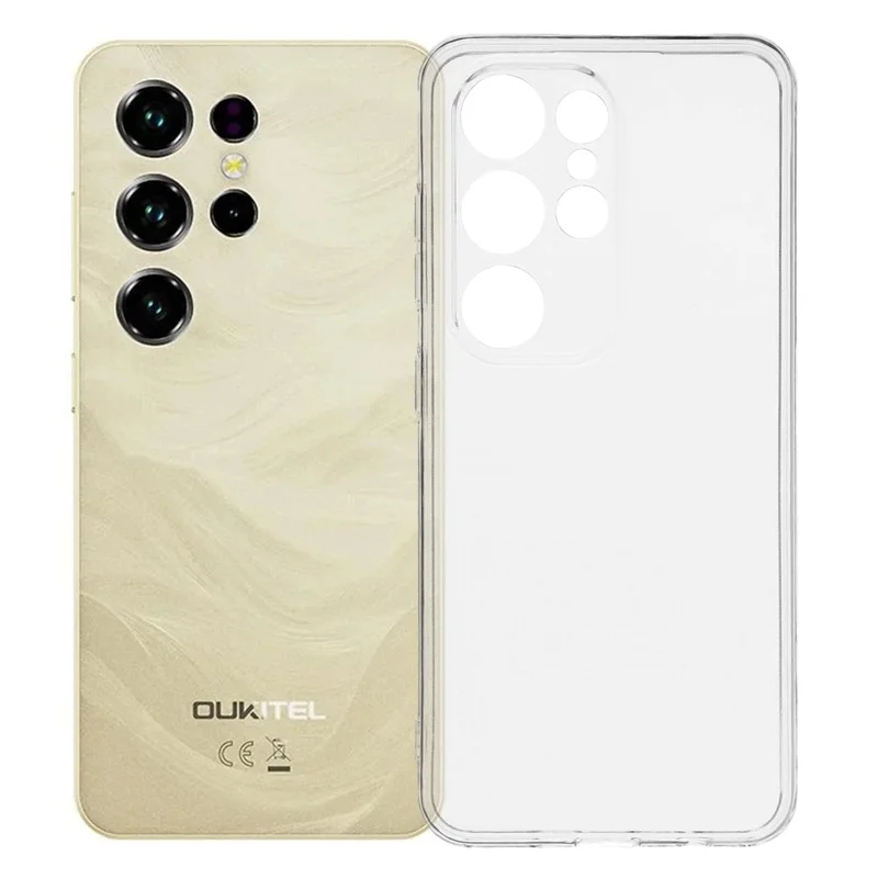 For Oukitel C2 Case Soft TPU Drop Protection Phone Cover - Transparent