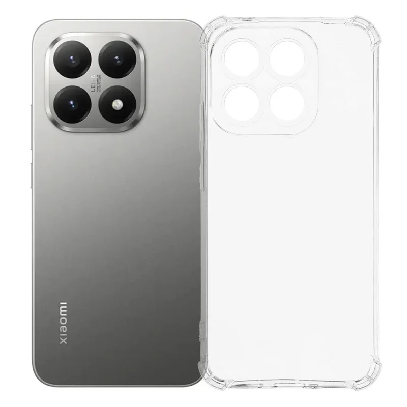 For Xiaomi 15T Phone Case Reinforced Four Corner Anti-Drop Clear TPU Phone Cover