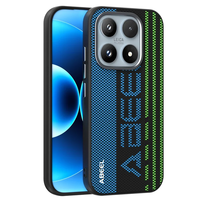 ABEEL For Xiaomi 17 Magnetic Case Micro-Embossing 6D Printed PC TPU Aluminum Alloy Leather Phone Cover - Outstanding No. 1