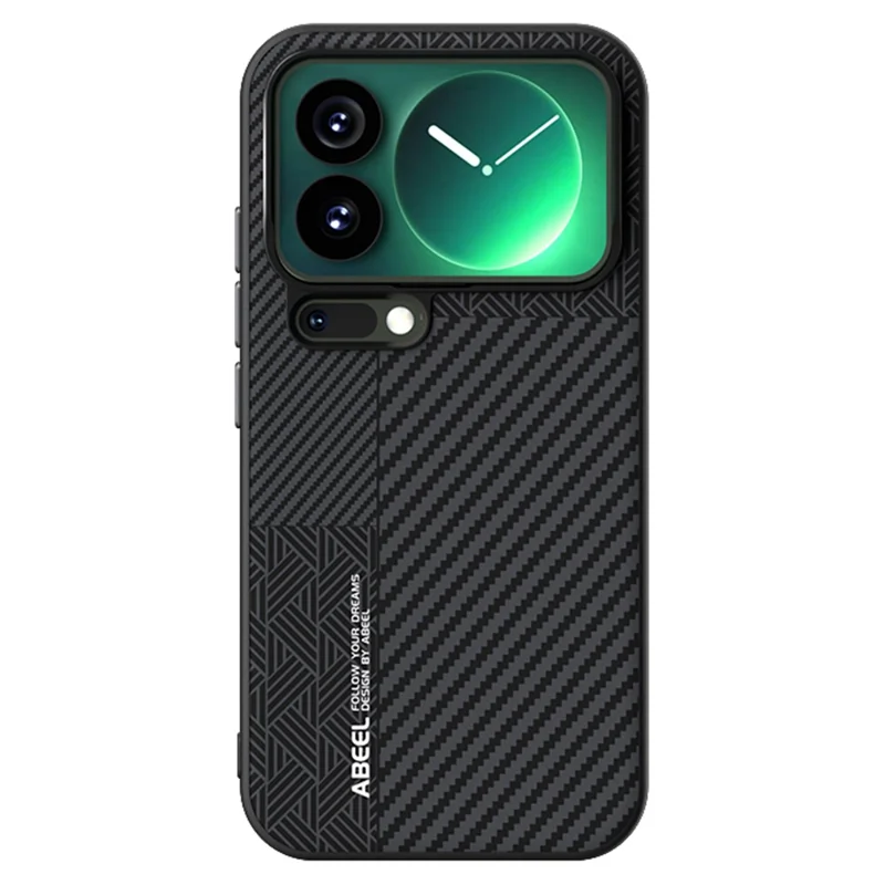 ABEEL For Xiaomi 17 Pro Magnetic Case PC + TPU + Aluminum Alloy + PU Leather Slim Phone Back Cover - Texture 3