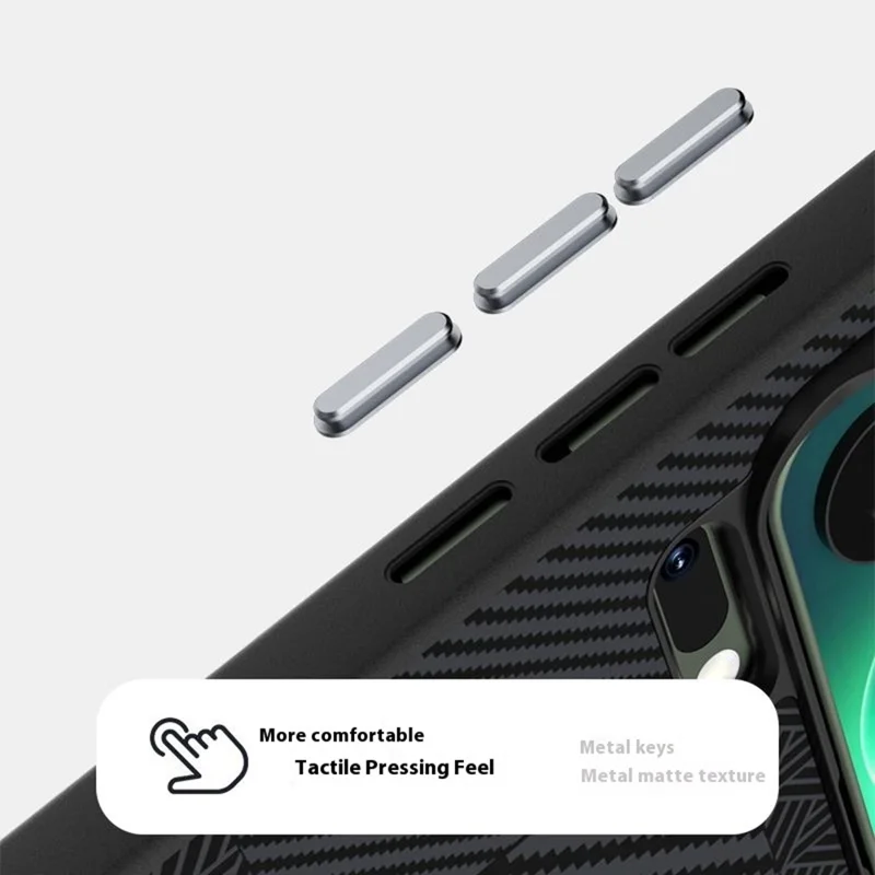 ABEEL For Xiaomi 17 Pro Magnetic Case PC + TPU + Aluminum Alloy + PU Leather Slim Phone Back Cover - Texture 3
