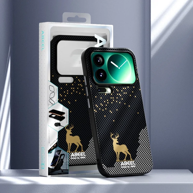 ABEEL For Xiaomi 17 Pro Max Magnetic Case Ultra Slim PC TPU Phone Back Cover - Deer