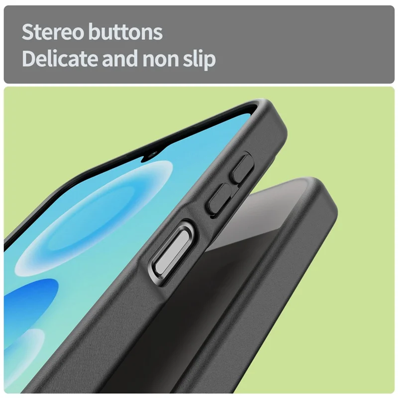 For Samsung Galaxy A16 4G / 5G Case Skin Touch Matte Anti Drop TPU PC Phone Back Cover - Black