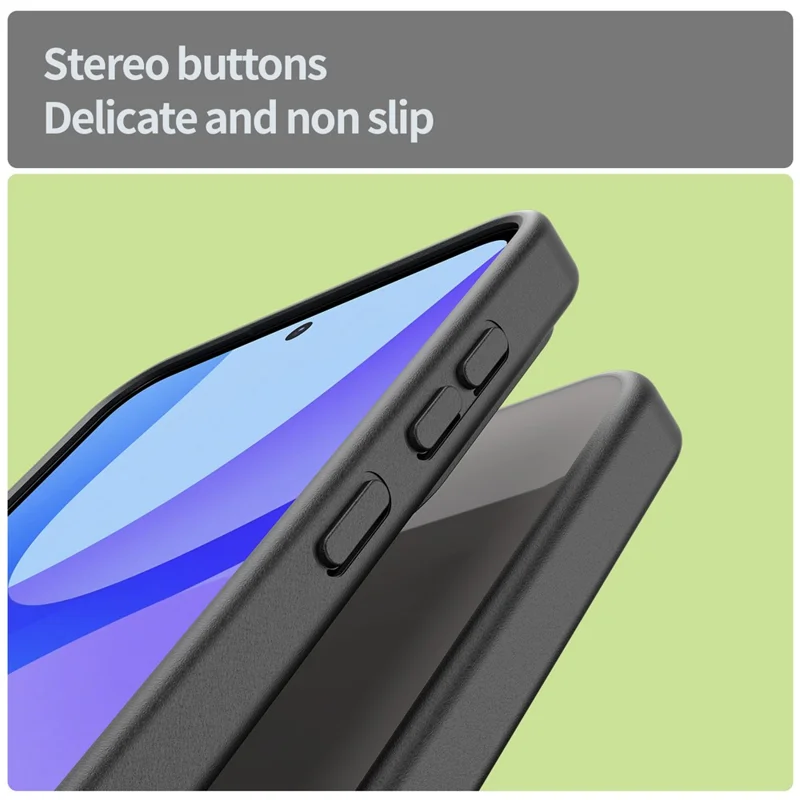 Samsung Galaxy A56 5G Hülle Skin Touch Matte Anti Drop TPU PC Handyhülle - Schwarz