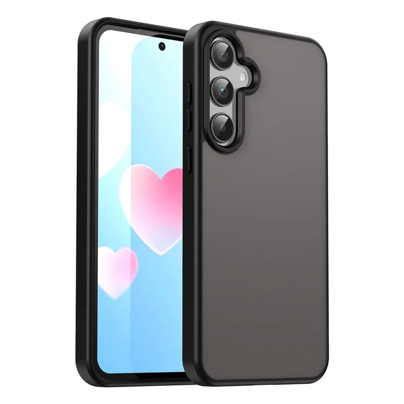 For Samsung Galaxy A35 5G Case Skin Touch Matte Anti Drop TPU PC Phone Back Cover - Black