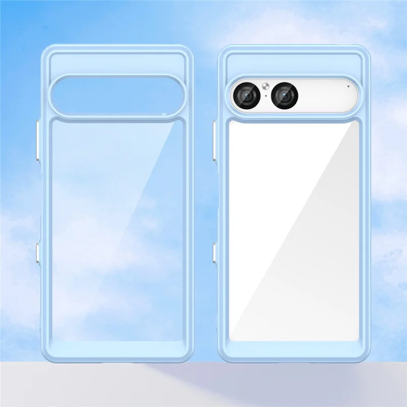 Cover per Sony Xperia 10 VII Custodia TPU + Acrilico Protettivo Trasparente per Telefono - Blu