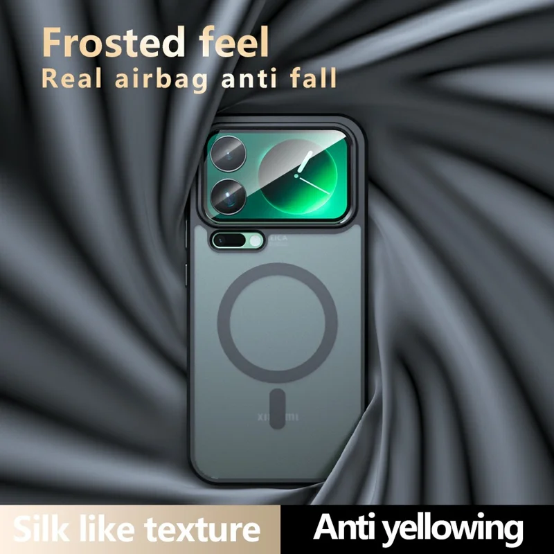Étui compatible avec Xiaomi 17 Pro Max MagSafe TPU + Peau de touche mate en PC Couverture de téléphone