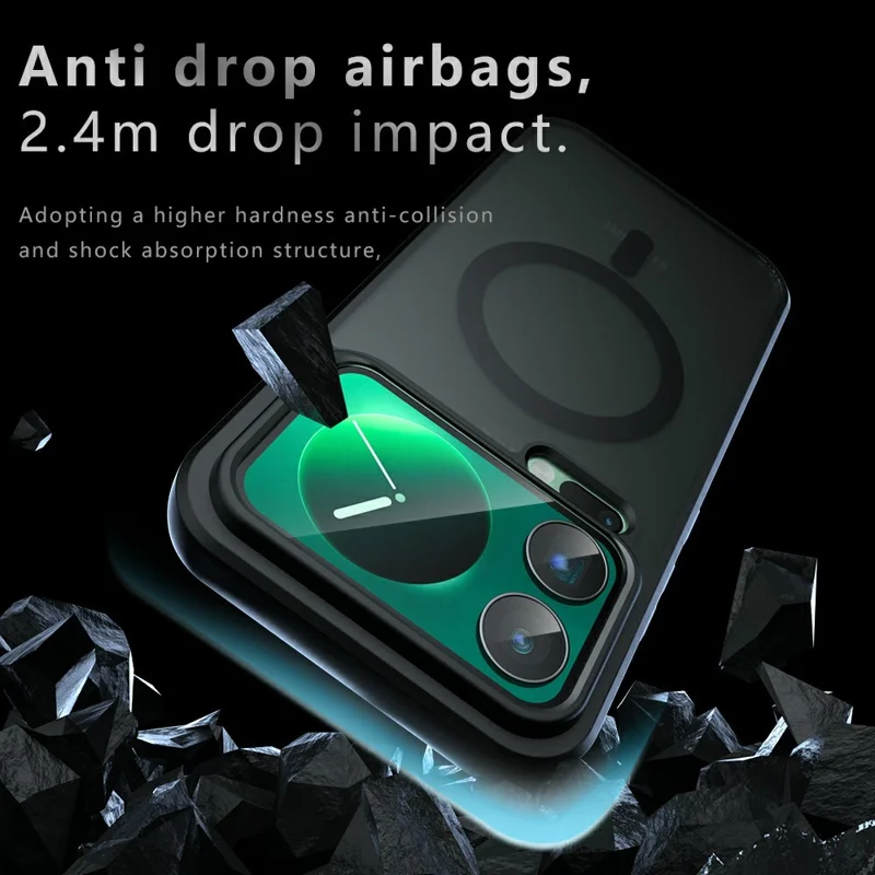 Étui compatible avec Xiaomi 17 Pro Max MagSafe TPU + Peau de touche mate en PC Couverture de téléphone