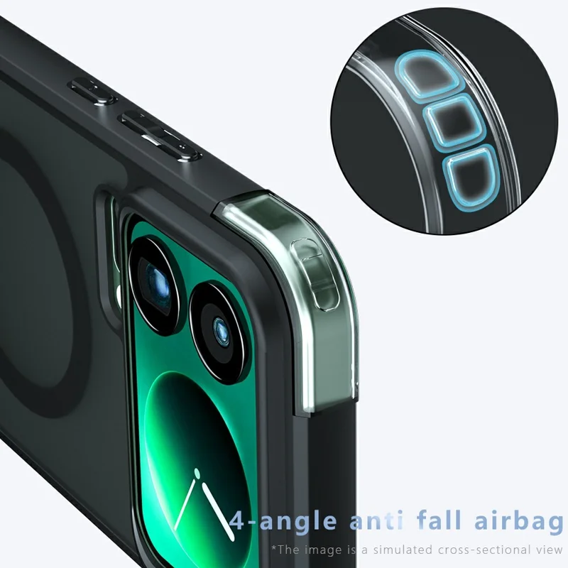 Étui compatible avec Xiaomi 17 Pro Max MagSafe TPU + Peau de touche mate en PC Couverture de téléphone