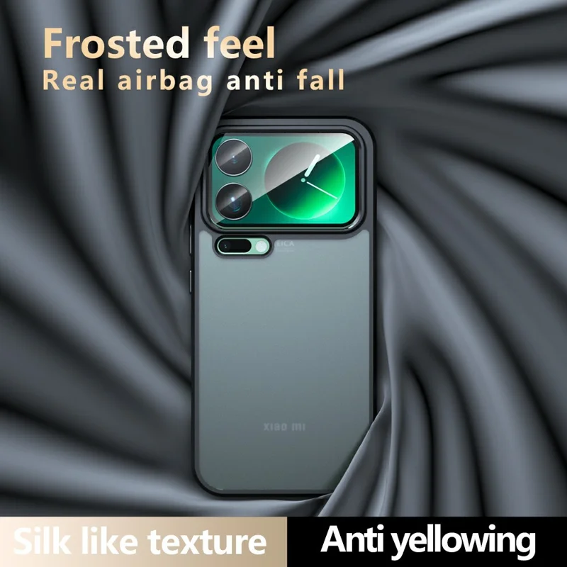 Til Xiaomi 17 Pro Max Case Skin-Touch TPU + PC Matt Telefonskal, Transparent Sort