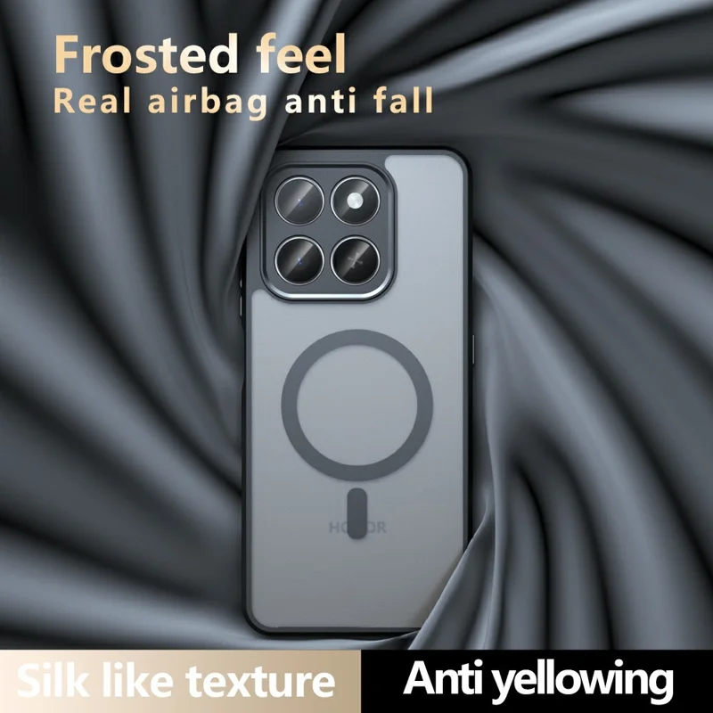 Matte Case for Honor 400 Smart 5G / 4G / X7d 4G TPU + PC Skin Touch Phone Cover Magnetic Case