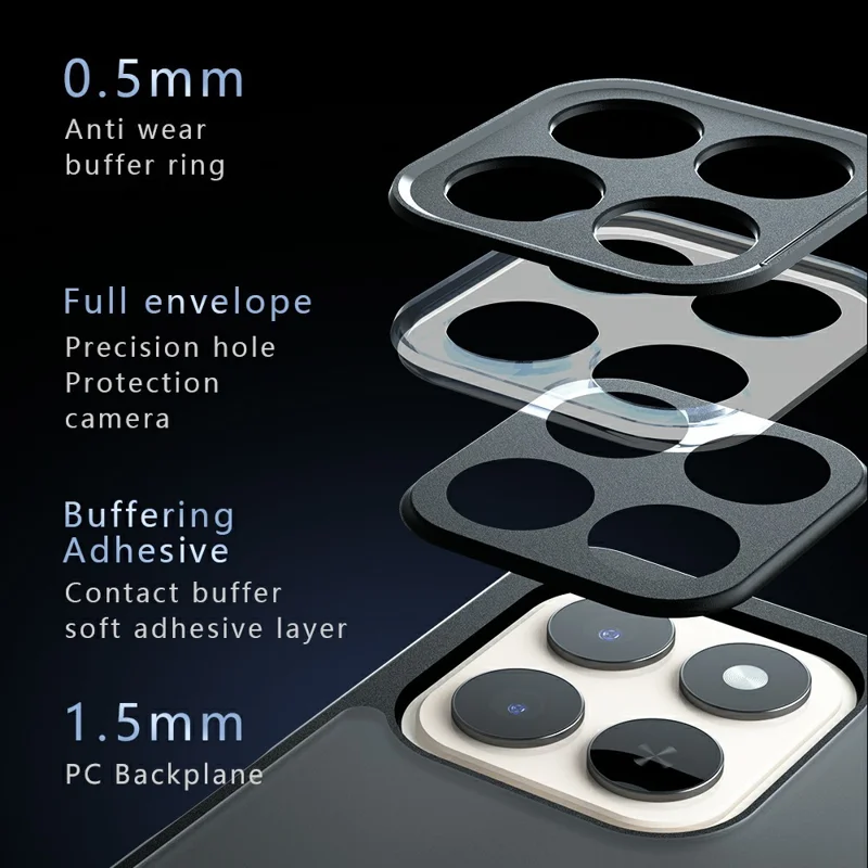 Matte hoesje voor Honor 400 Smart 5G / 4G / X7d 4G Skin-Touch TPU + PC telefoonhoes, Transparant Zwart