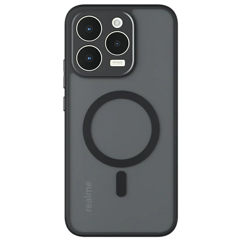For Realme 15T 5G Case Magnetic Case TPU + PC Matte Skin Touch Phone Cover