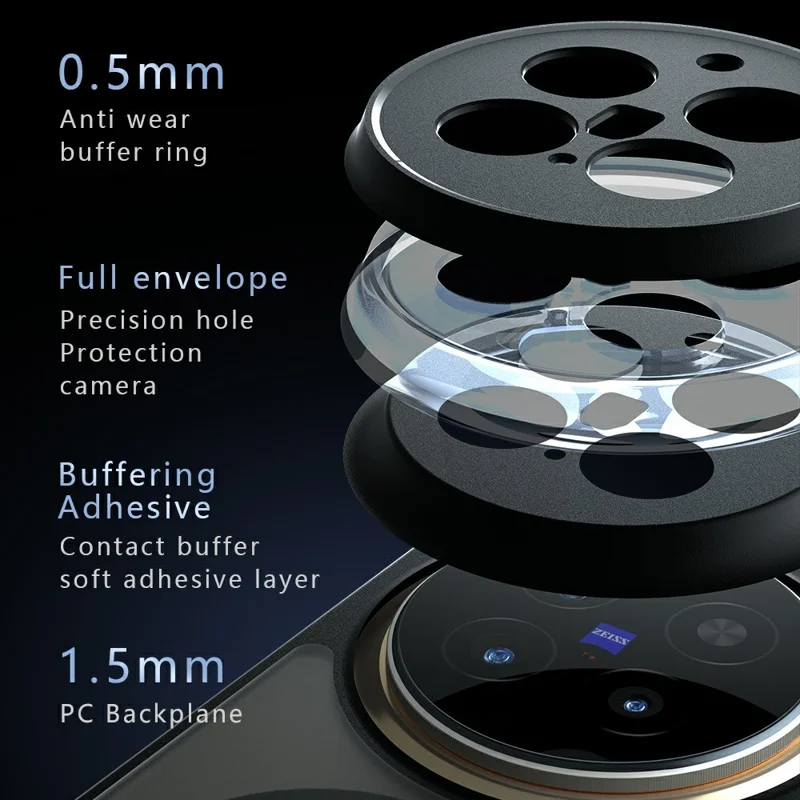 For vivo X300 Pro 5G Magnetic Case TPU + PC Matte Skin Touch Phone Cover