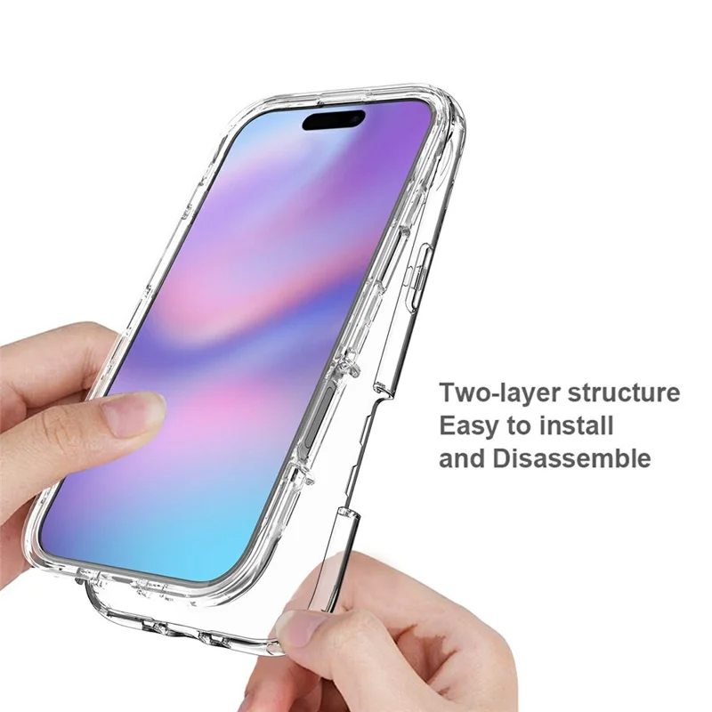 iPhone Air Case PC + TPU Farbverlauf Handyhülle - Transparent