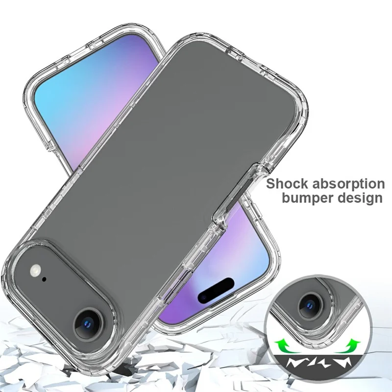 iPhone Air Case PC + TPU Farbverlauf Handyhülle - Transparent
