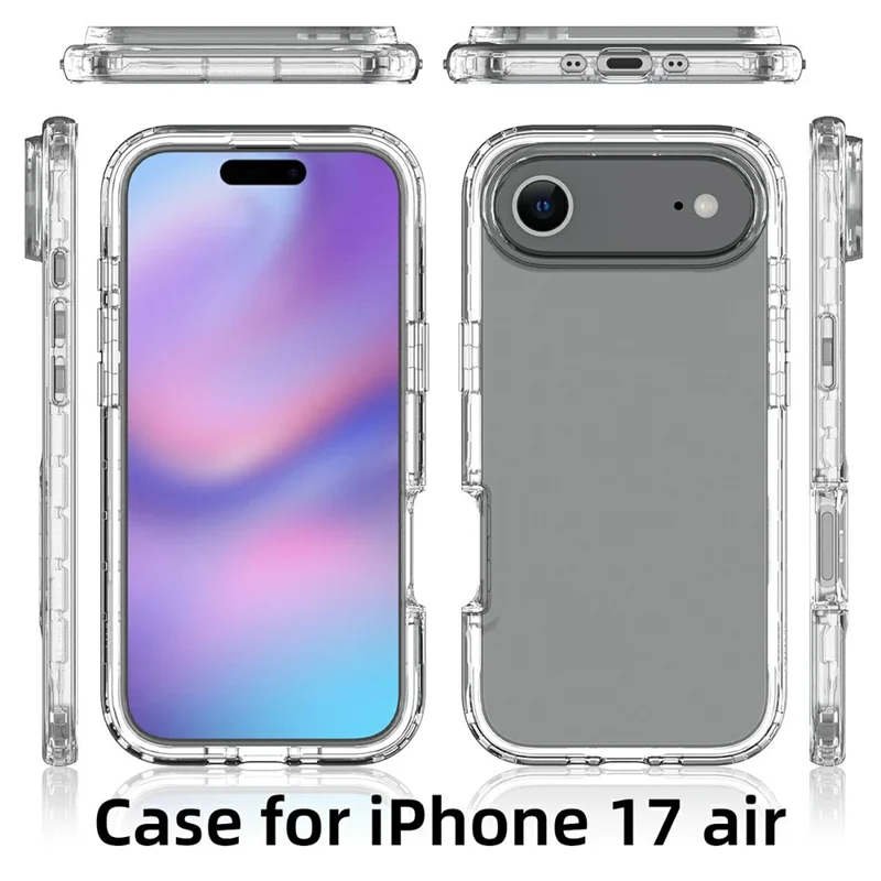iPhone Air Case PC + TPU Farbverlauf Handyhülle - Transparent