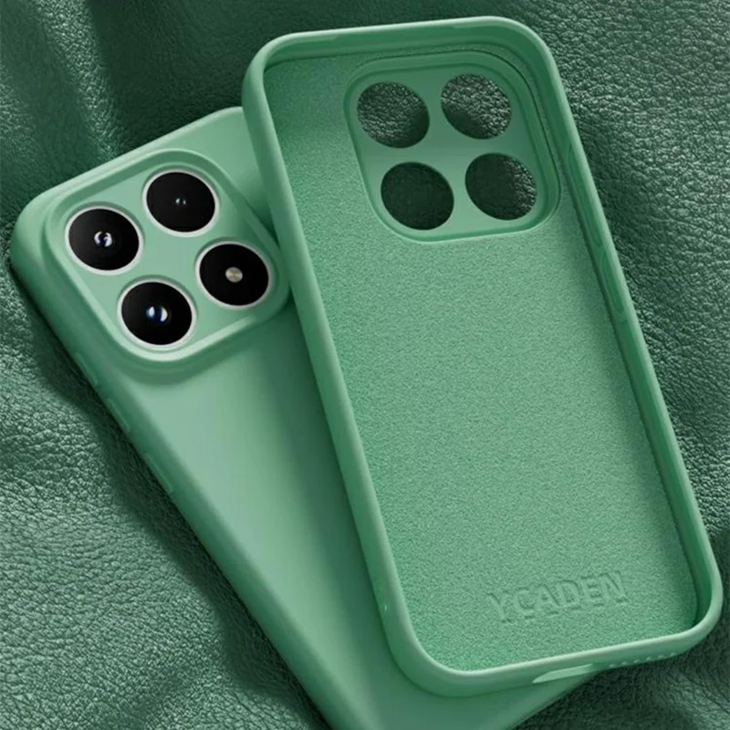 YCADEN For Xiaomi 17 Case Precise Cutouts TPU Phone Back Cover - Grass Green