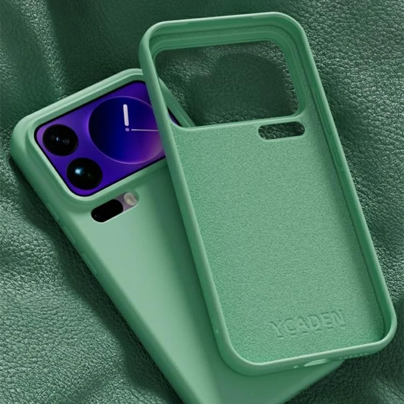 YCADEN For Xiaomi 17 Pro Max Case Precise Cutouts TPU Phone Back Cover - Grass Green