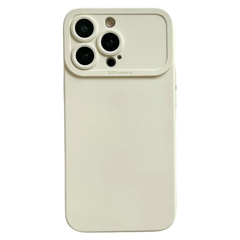 YCADEN For iPhone 15 Pro Max Case Precision Cutout TPU Protective Phone Cover - Antique White
