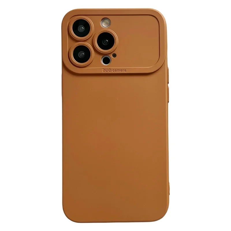YCADEN Capa para iPhone 15 Pro - Corte de Precisão, Proteção TPU - Marrom