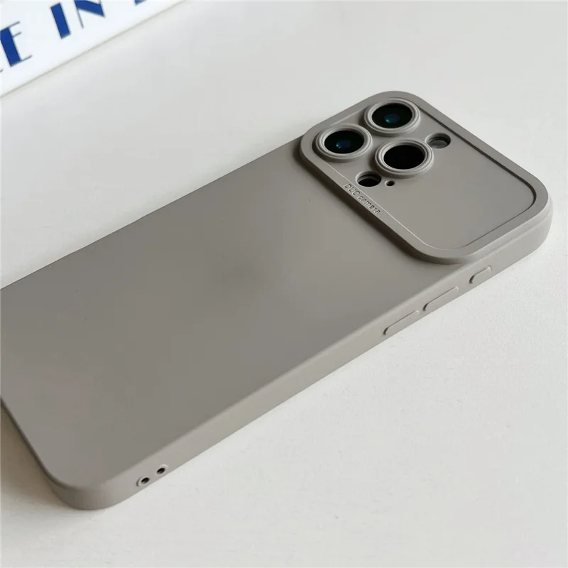 YCADEN For iPhone 16 Pro Max Case Precision Cutout TPU Protective Phone Cover - Titanium Grey