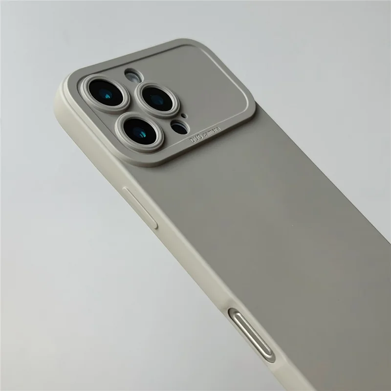 YCADEN For iPhone 16 Pro Max Case Precision Cutout TPU Protective Phone Cover - Titanium Grey