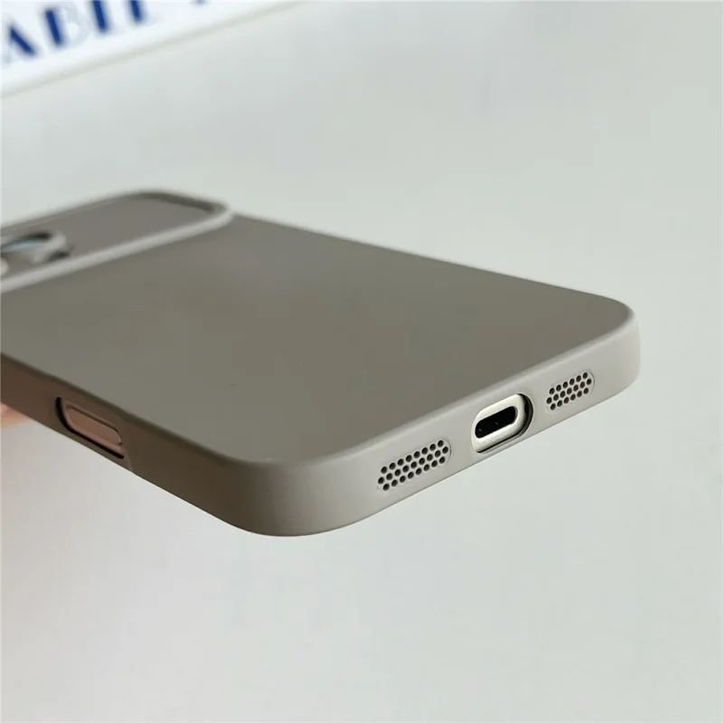 YCADEN For iPhone 16 Pro Case Precision Cutout TPU Protective Phone Cover - Antique White