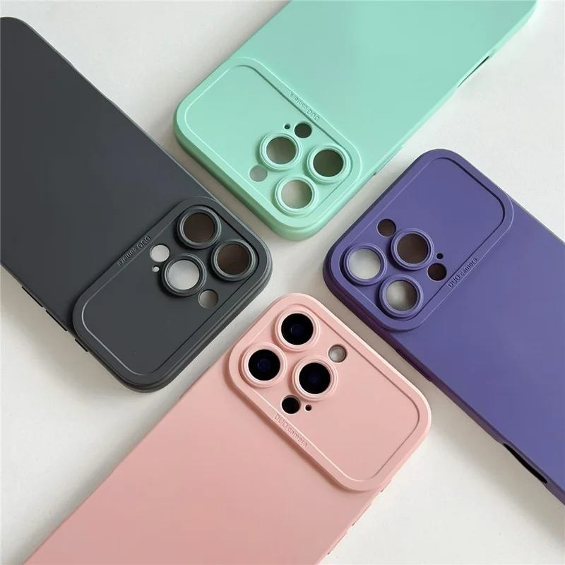 YCADEN For iPhone 16 Pro Case Precision Cutout TPU Protective Phone Cover - Antique White