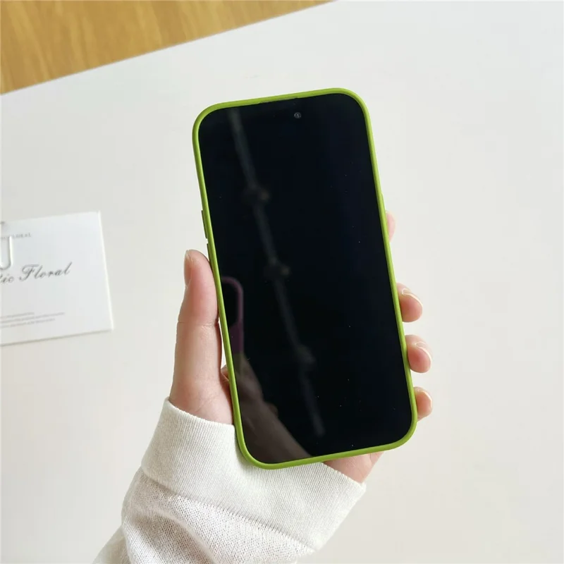 YCADEN Чехол для iPhone 15 Точные вырезы TPU Защитная телефонная крышка - Зеленый