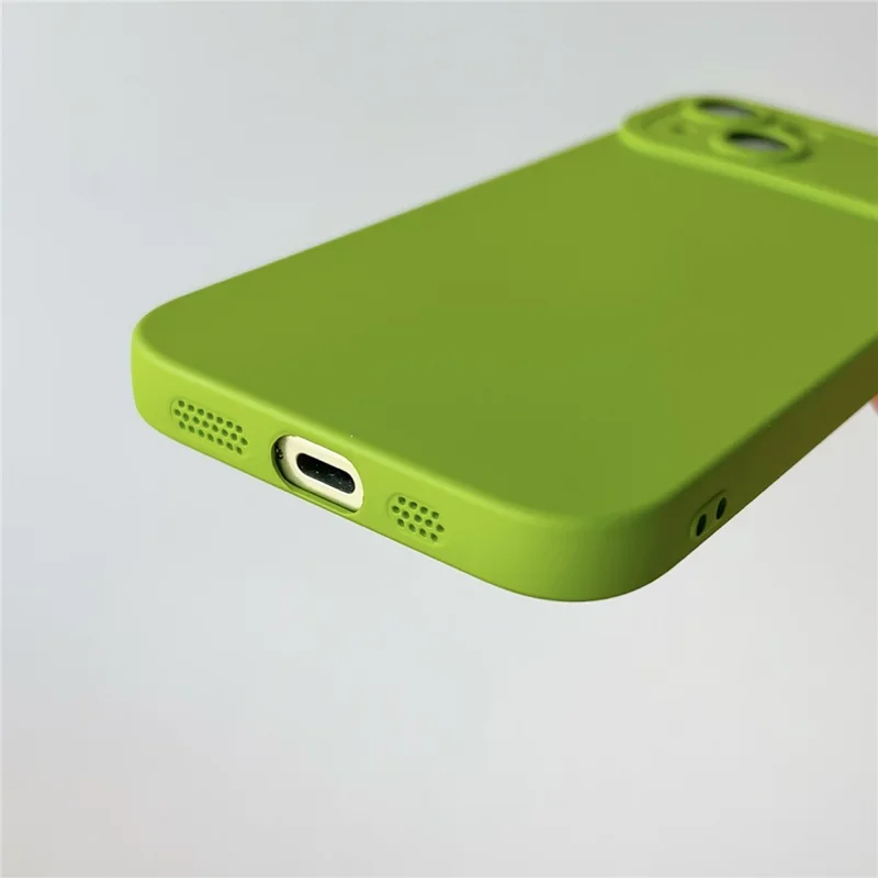 Чехол YCADEN для iPhone 15 Plus с точными вырезами, TPU защитный чехол для телефона - Зеленый