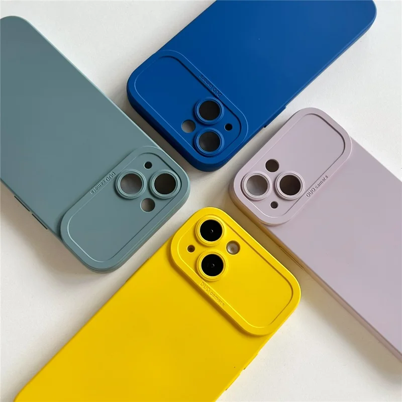 YCADEN For iPhone 14 Case Precision Cutout TPU Protective Phone Cover - Green