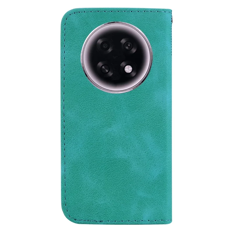 For Oppo F31 Pro+ 5G  /  A6 GT 5G Stand Case 7-Shaped Pattern Imprint Leather Phone Cover with Strap - Green
