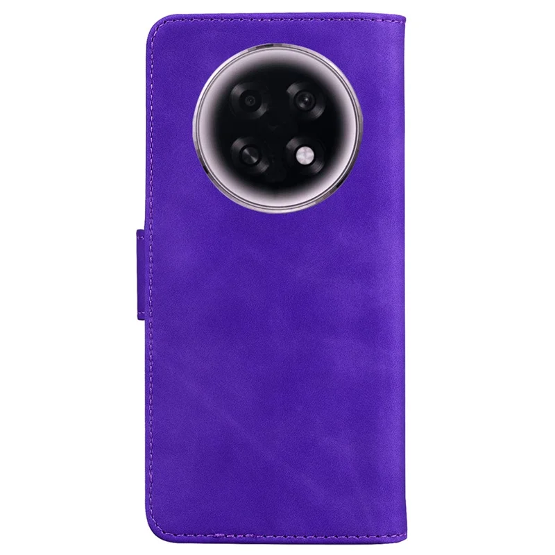 For Oppo F31 Pro+ 5G  /  A6 GT 5G Case Solid Color Leather Wallet Phone Cover - Purple