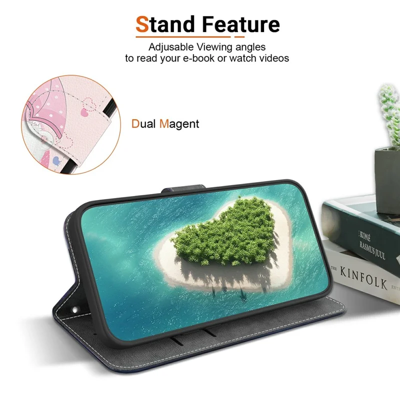 For Samsung Galaxy S26 / S26 Pro Case Pattern Printing Leather Flip Wallet Phone Cover with Lanyard - Cartoon Couple Bear