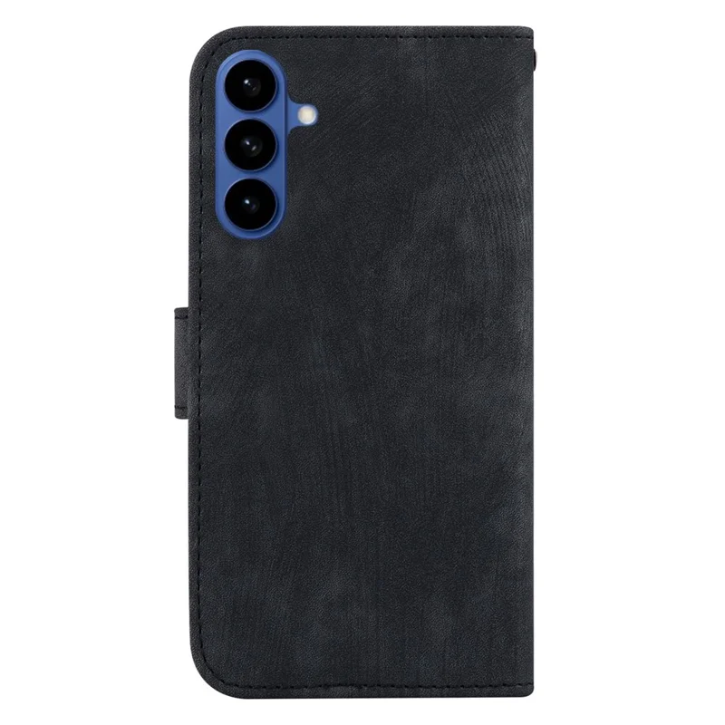 Voor Samsung Galaxy S26 / S26 Pro Portemonnee Hoese Tijgerprint Lederen Stootvaste Telefoonhoes met Polsbandje - Zwart