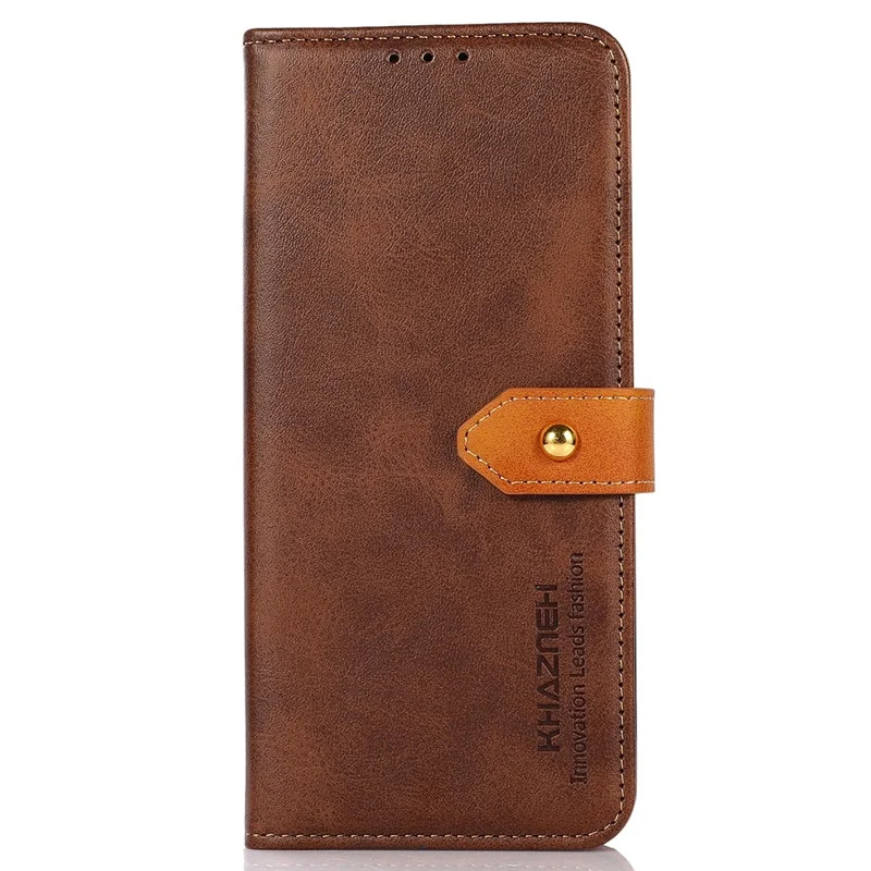 KHAZNEH Für Xiaomi Redmi Note 15 Pro+ 5G Brieftasche Handyhülle Ständer Leder Flip Cover - Braun
